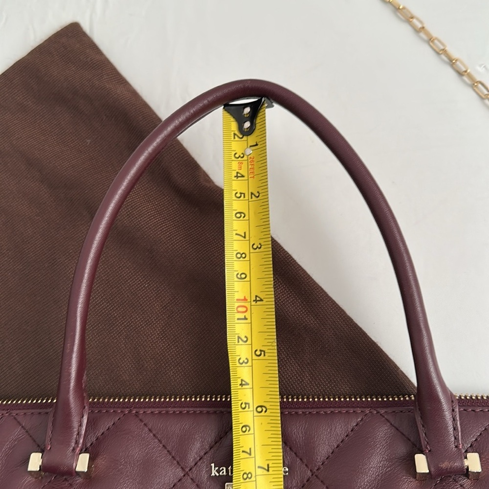 Kate Spade Emerson Place small Gina mulled wine tote bag - Picture 14 of 14